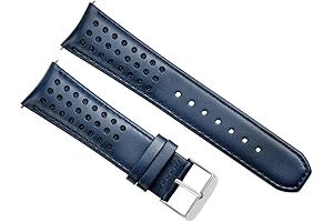 Genuine Leather Strap Compatible with Citizen Watch Band at8020-03l H800-s081165 Blue Angels