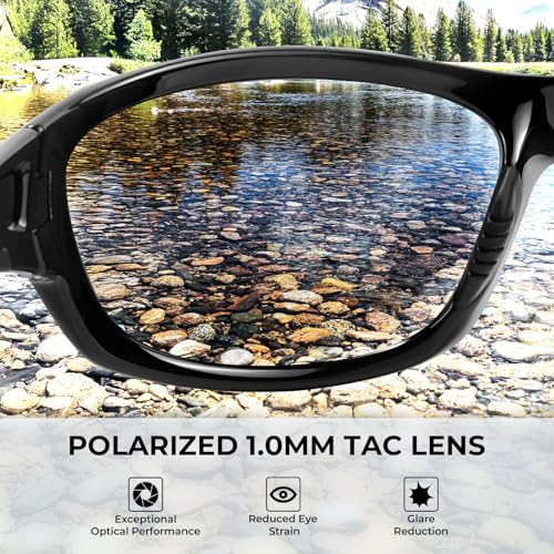 Image of KastKing Hiwassee Polarized Sport Sunglasses for Men and Women, Wrap Sunglasses for Fishing Cycling and Running,UV Protection