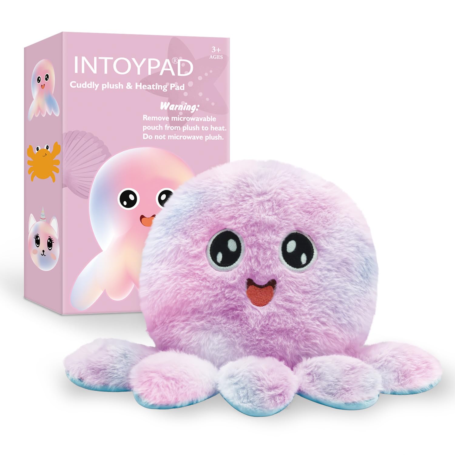Cuscino Termico A Forma Di Polpo Per Microonde, Con Lavanda, Per Dolori Mestruali E Relax, Regalo Per Donne E Bambini
