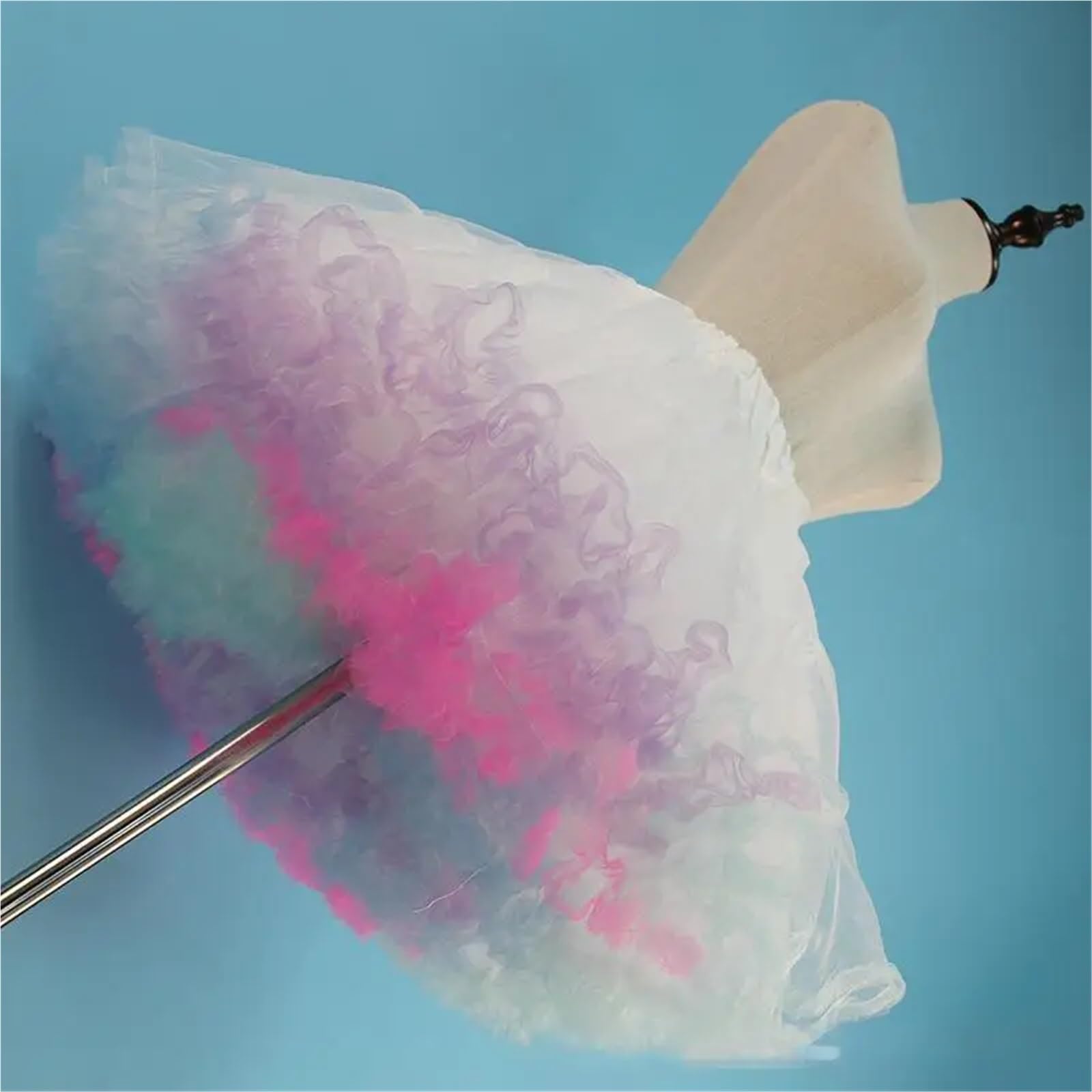 Lolita-Kostüm for Damen, Petticoat, Reifrock, Unterrock, Cosplay-Tutu, bauschig, weiß