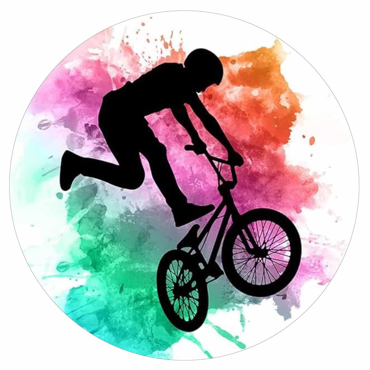 tortenaufleger mountainbike Essbarer * MOUNTAINBIKER* BMX-Rad // Kuchendekoration Fahrradfreunde // Kuchenaufleger 20cm Durchmesser (Zuckerpapier) Lebensmittel & Getränke couleur-matte-carbon-smoke Roeckl Sports Villach 3 Size:SMALL Under 5'6