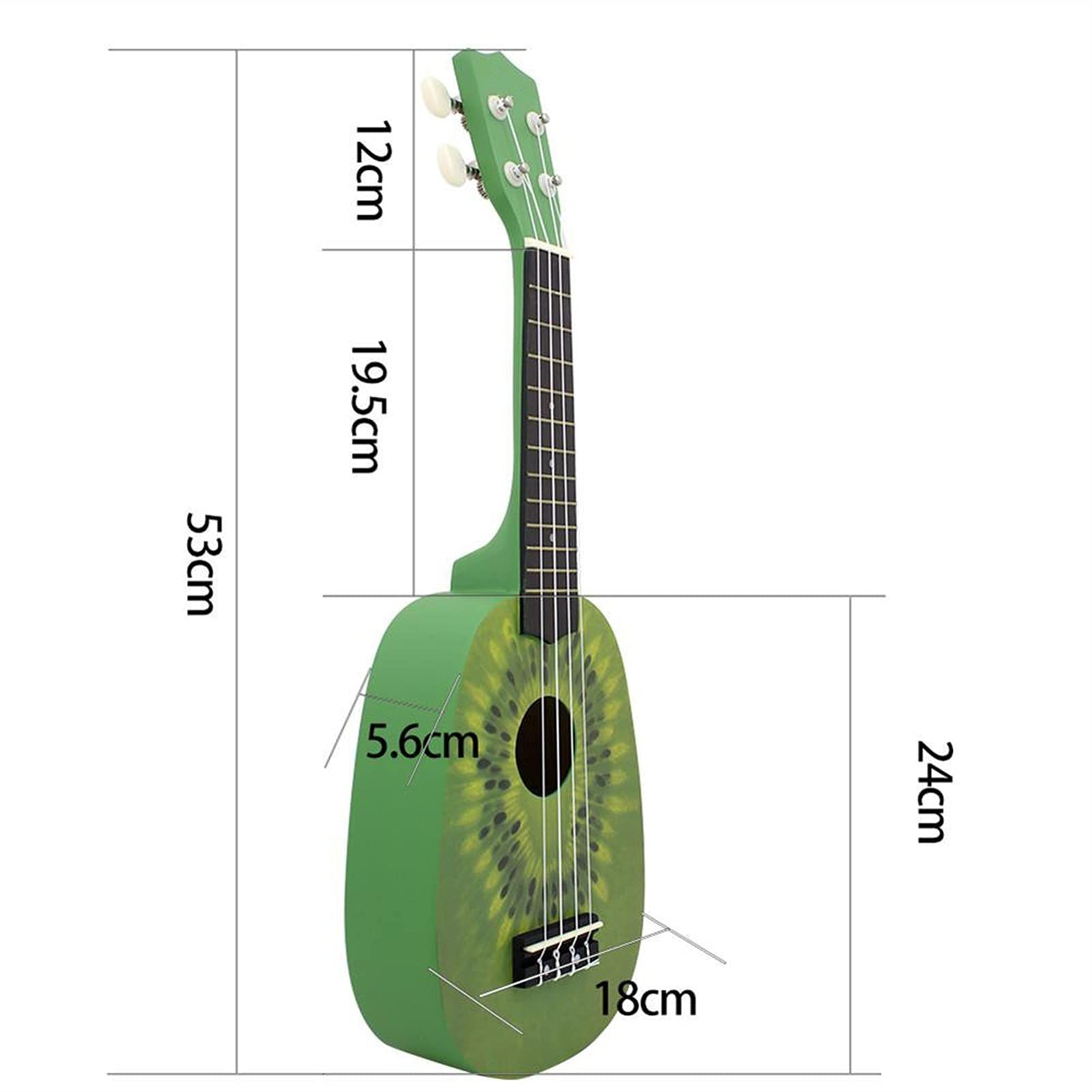 21in Cute Kiwi Shape Handmade Carving Dapper Beginners Concerts Ukuleles Ukulele Concert Ukulele - Image 6