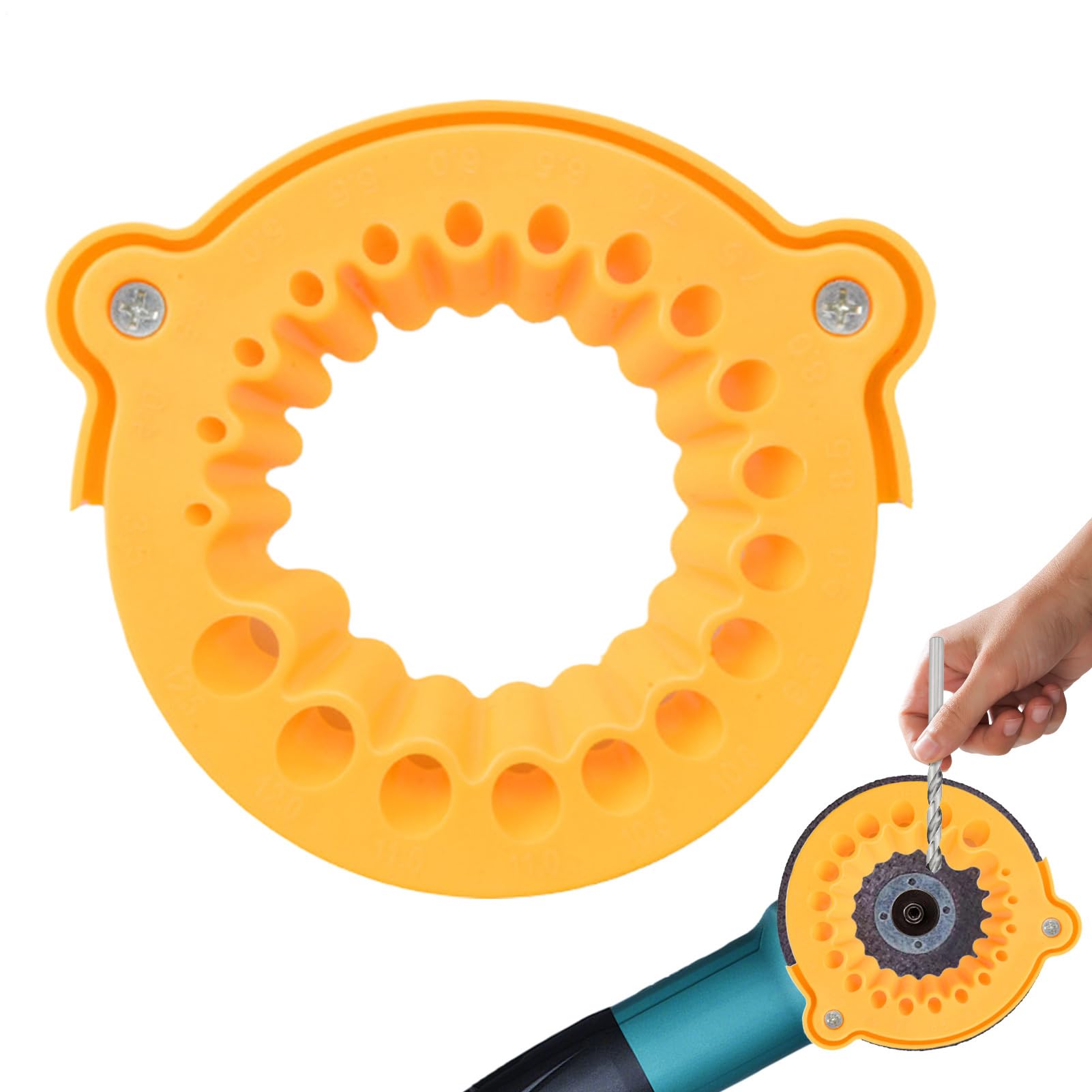 Drill Bit Sharpener - Universal Portable High-Speed Attachment | Grinding Machine Hand Drill Sharpener | for Metalworking Woodworking Automotive Repair Site Industrial Shop Home Workshop Garage