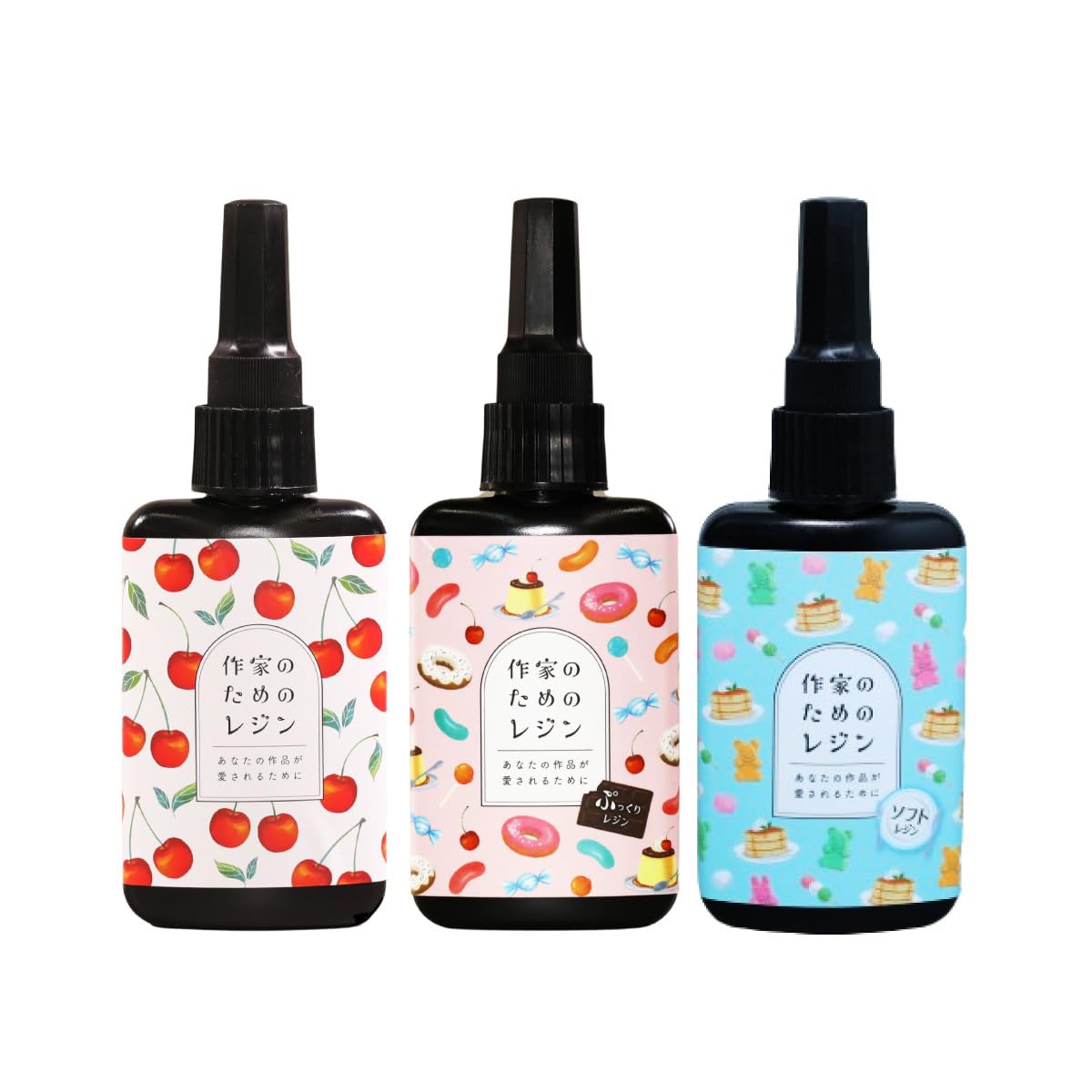 レジン液3本セット 楽天市場】◇調色カップ付◇レジン液 大容量 100g 選べる粘度3本セット