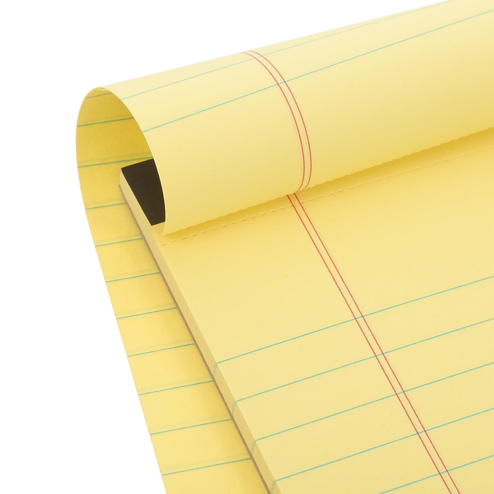 YARNOW Blocco Note Legale A4 Righe Larghe 21,4x29,6 Cm, Set 4 Pezzi, Quaderno Strappabile Portatile per Appunti e Promemoria, Forniture per Ufficio e Scuola, Pratico Blocco Note