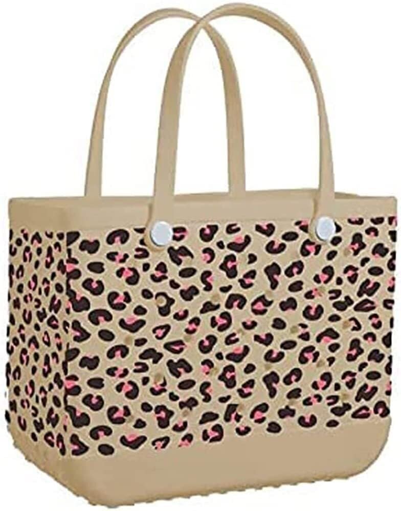 VNVPRMBolsa de mano de goma impermeable para playa, bolsas de viaje impermeables con bonito estampado de vaca, bolsa de mano portátil y ligera