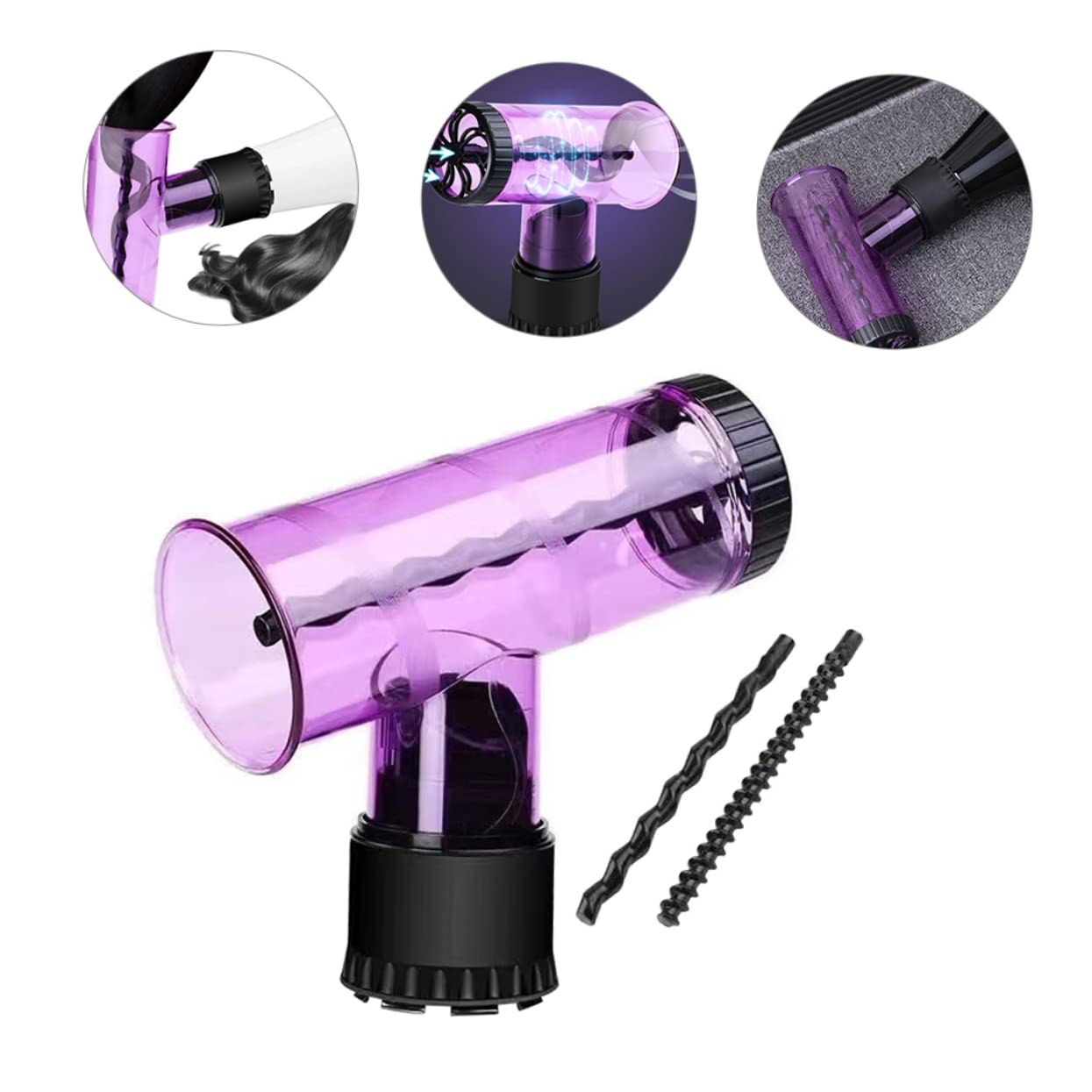 Didiseaon Curling Iron Hair Dryer Diffuser Styling Tool for Curly Hair for Women