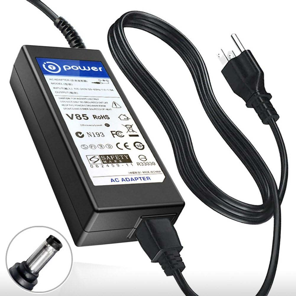 T PPOWER 19V Charger for Bose Solo 5 TV Sound Bar Speaker System 418775 & Bose Companion 20 Computer Speakers SPKR 329509-1300 Replacement Switching Power Supply Cord Charger wall Plug Spare