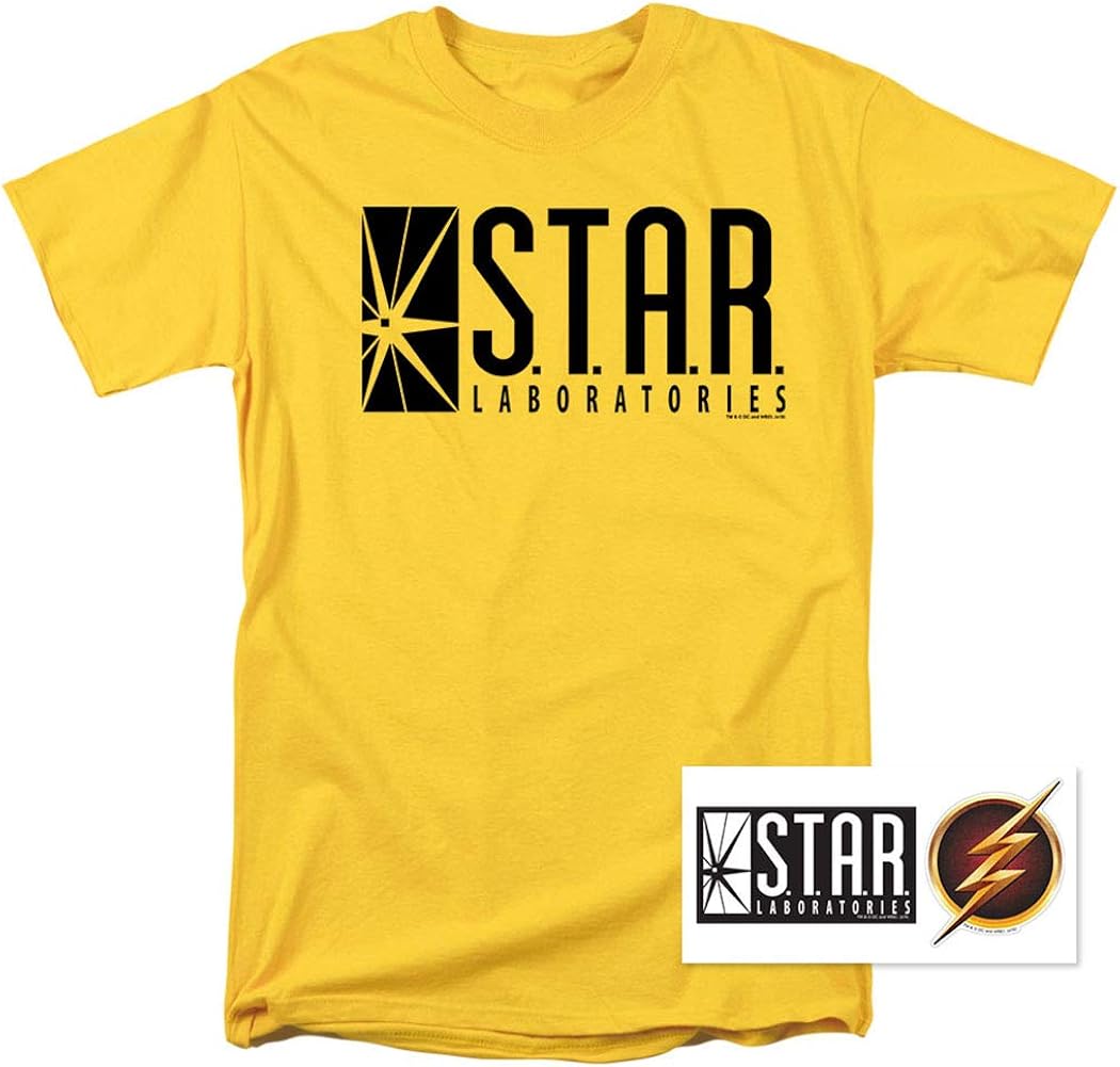 Popfunk Classic Flash Star Labs Superhero S.T.A.R. Laboratories T Shirt