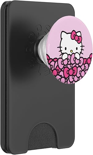 Miniatura 8 de Hello Kitty - Lazos de color rosa con agarre y soporte para teléfonos y tabletas, Negro