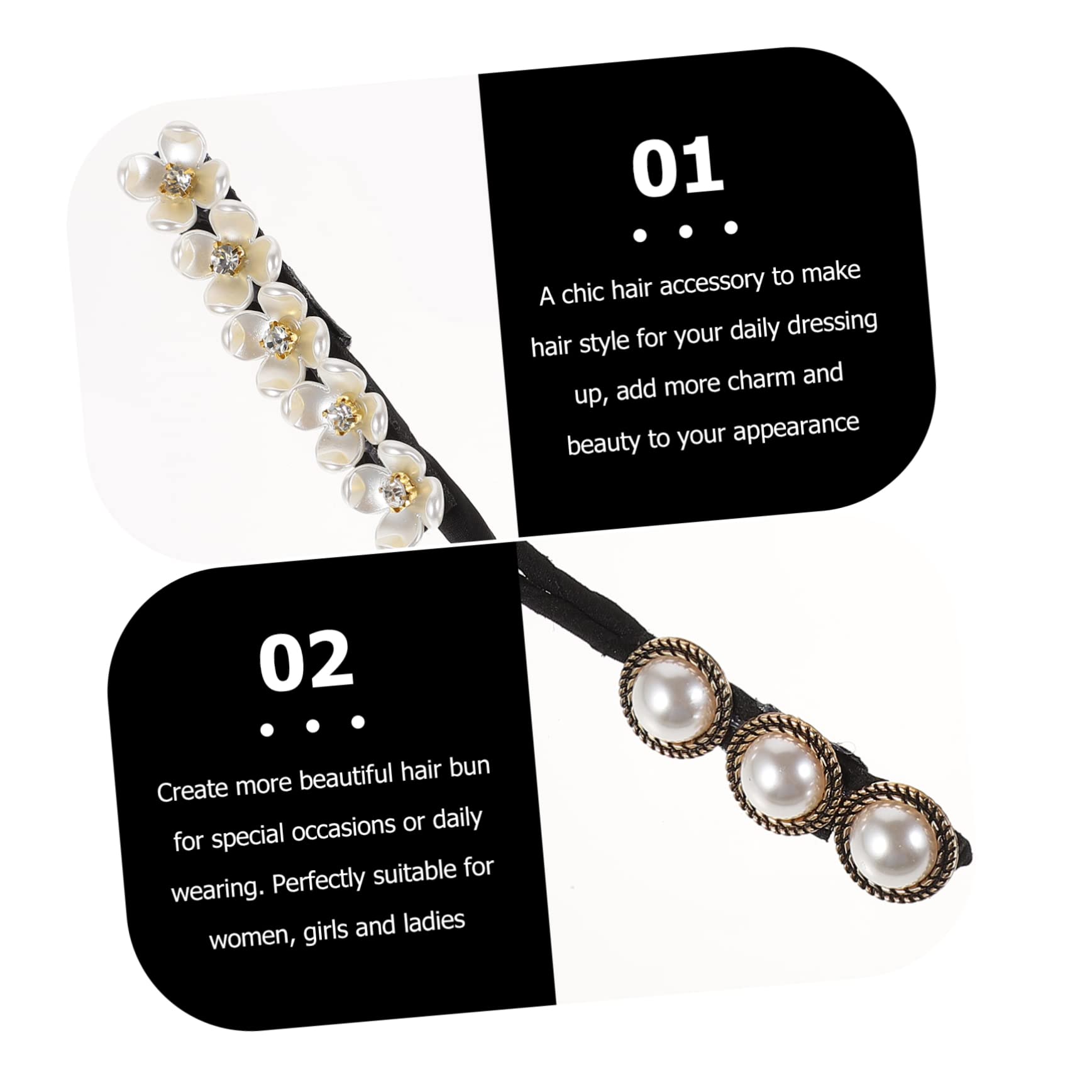 FOMIYES 12piezas Accesorios Cabello Herramienta Para Hacer Moños Diseño Chic Para Peinados Para Ocasiones Especiales y