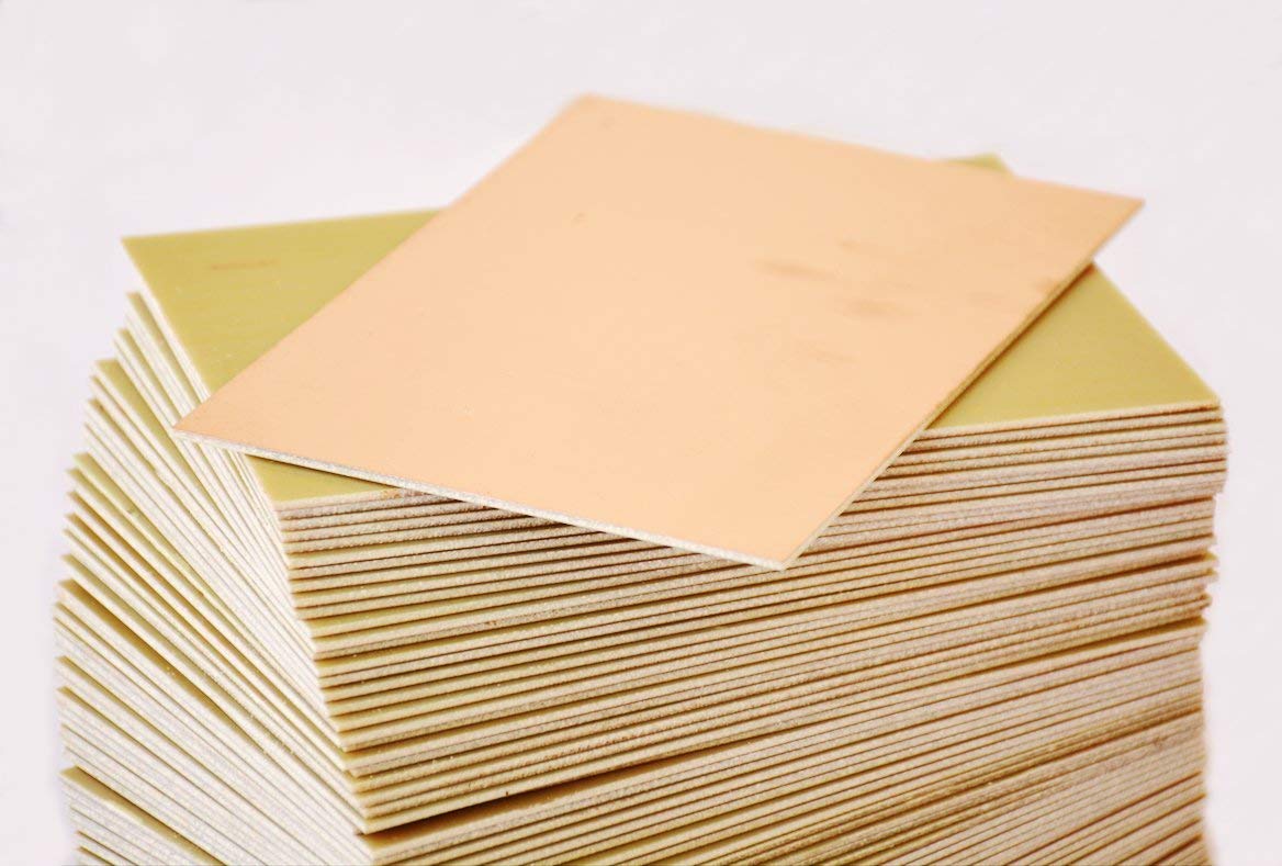 AnandCircuits Copper Clad Circuit Board (FR4 Glass Epoxy - A Grade) DOUBLE Sided PCB 300mm x 300mm - 1 Unit