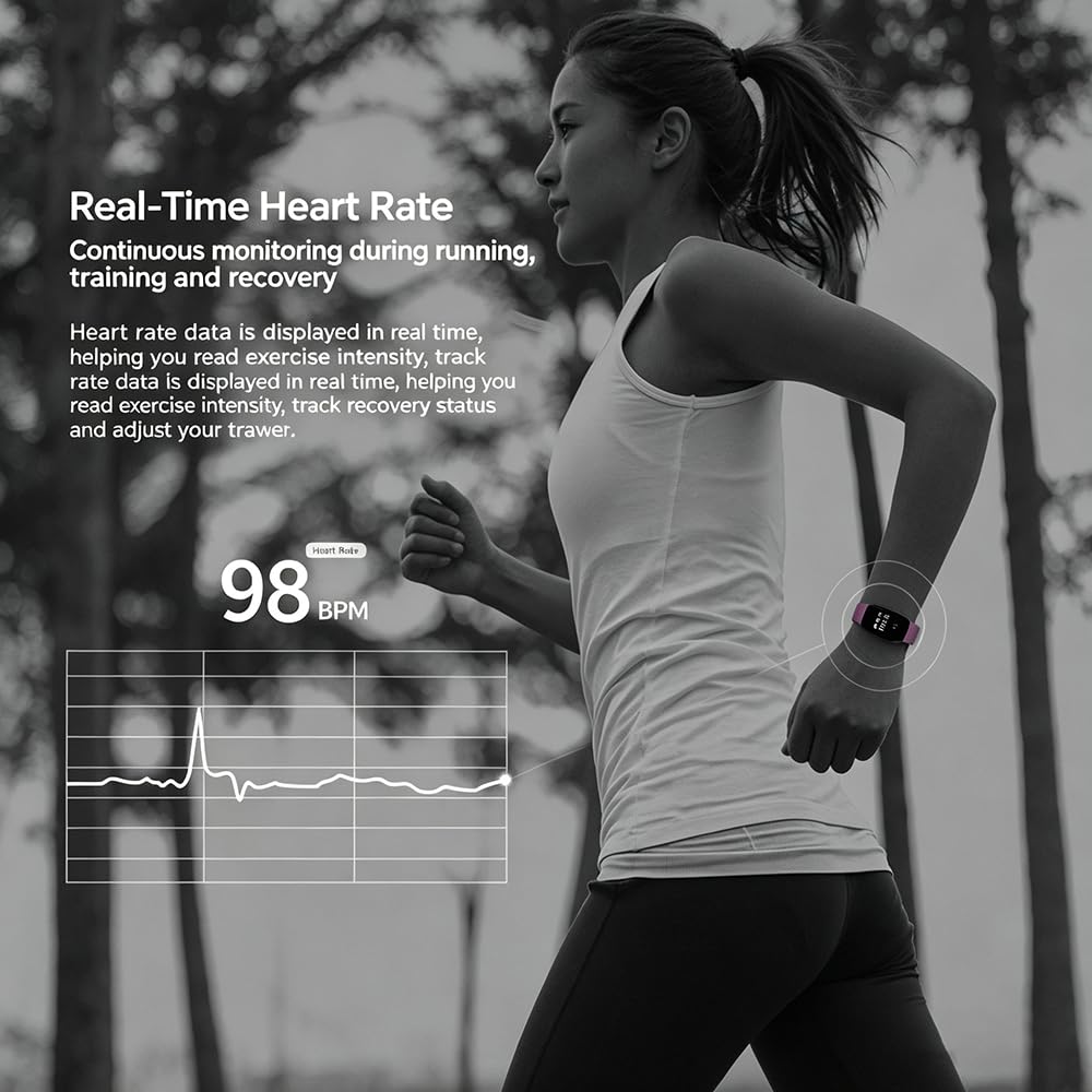 Smartwatch Fitness Tracker Impermeabile Per Uomo E Donna Smartband Orologio Fitness Con Funzione Di Monitoraggio Della Frequenza Cardiaca Del Sonno E Dello Stress Ideale Anche