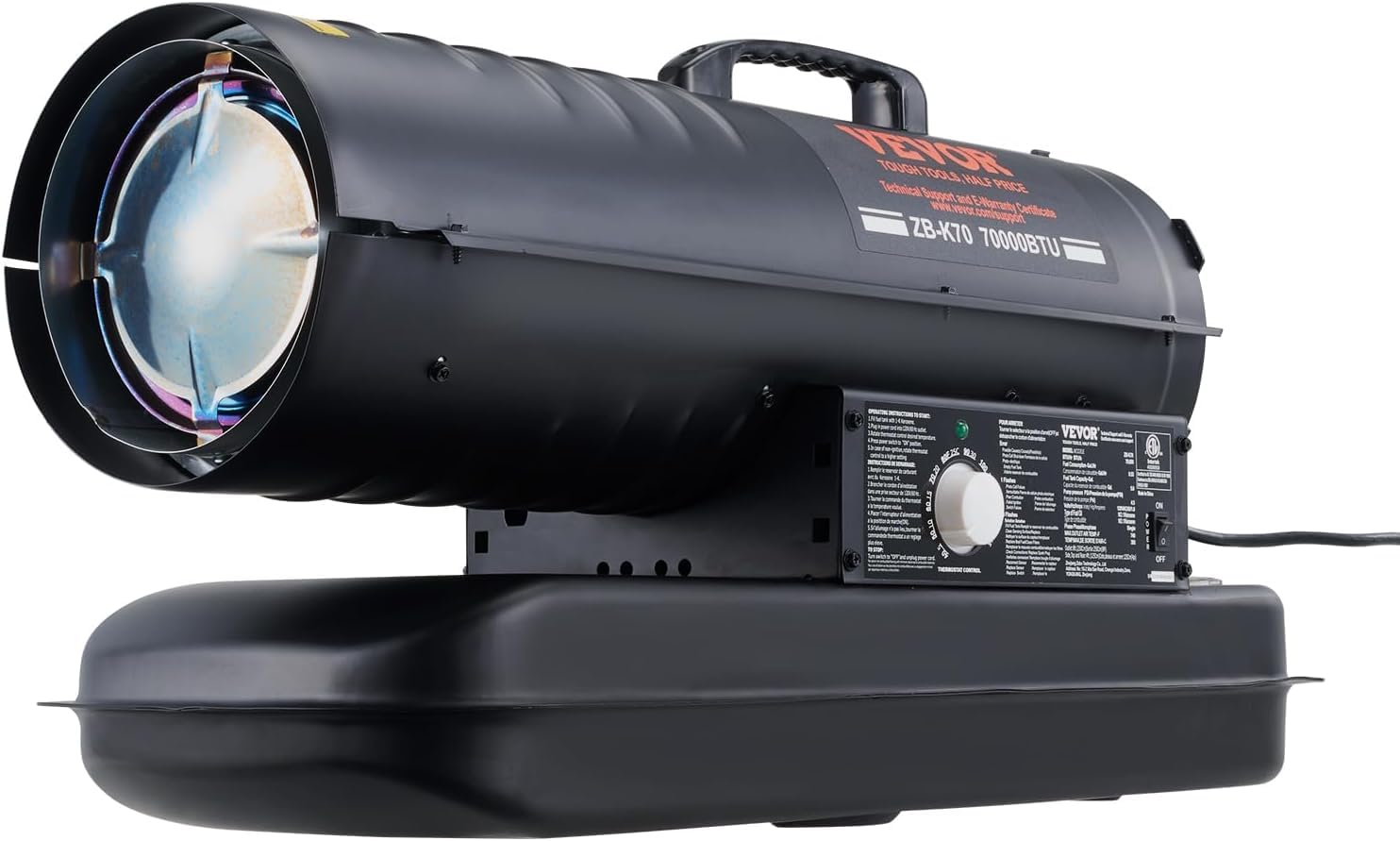 Amazon.com: VEVOR Kerosene Forced Air Heater, 70000 BTU