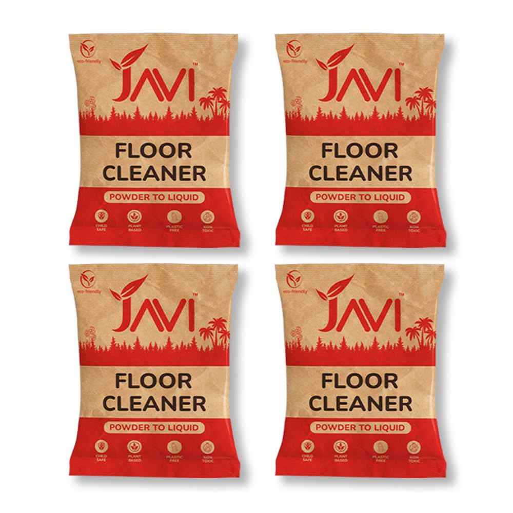 JAVI Floor Cleaner Powder to Liquid Refill Pack (4 Sachet = 2 Ltr) | Natural, Plant Based, Non Toxic, Organic & Eco-Friendly | Powerful Cleaning Solution for all types of Floors Safe for Kids & Pets (B0D7S8VSR5) Amazon Price History, Amazon Price Tracker