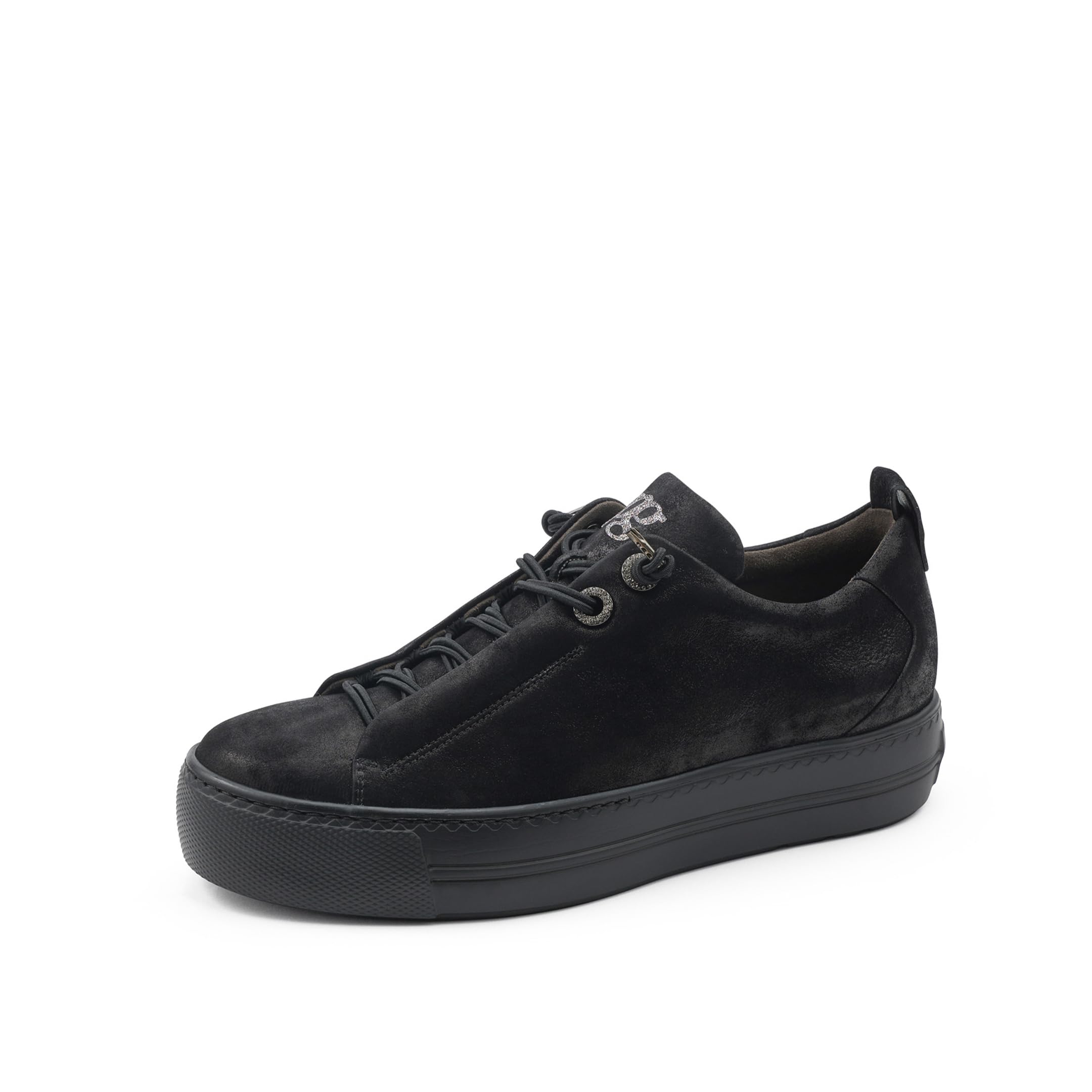 Paul Green Damen Low-Top Sneaker - Turnschuhe mit Komfort-Eva-Sohle - Damenschuhe - Alltag & Büro Sneaker Damen - Schwarz 07x