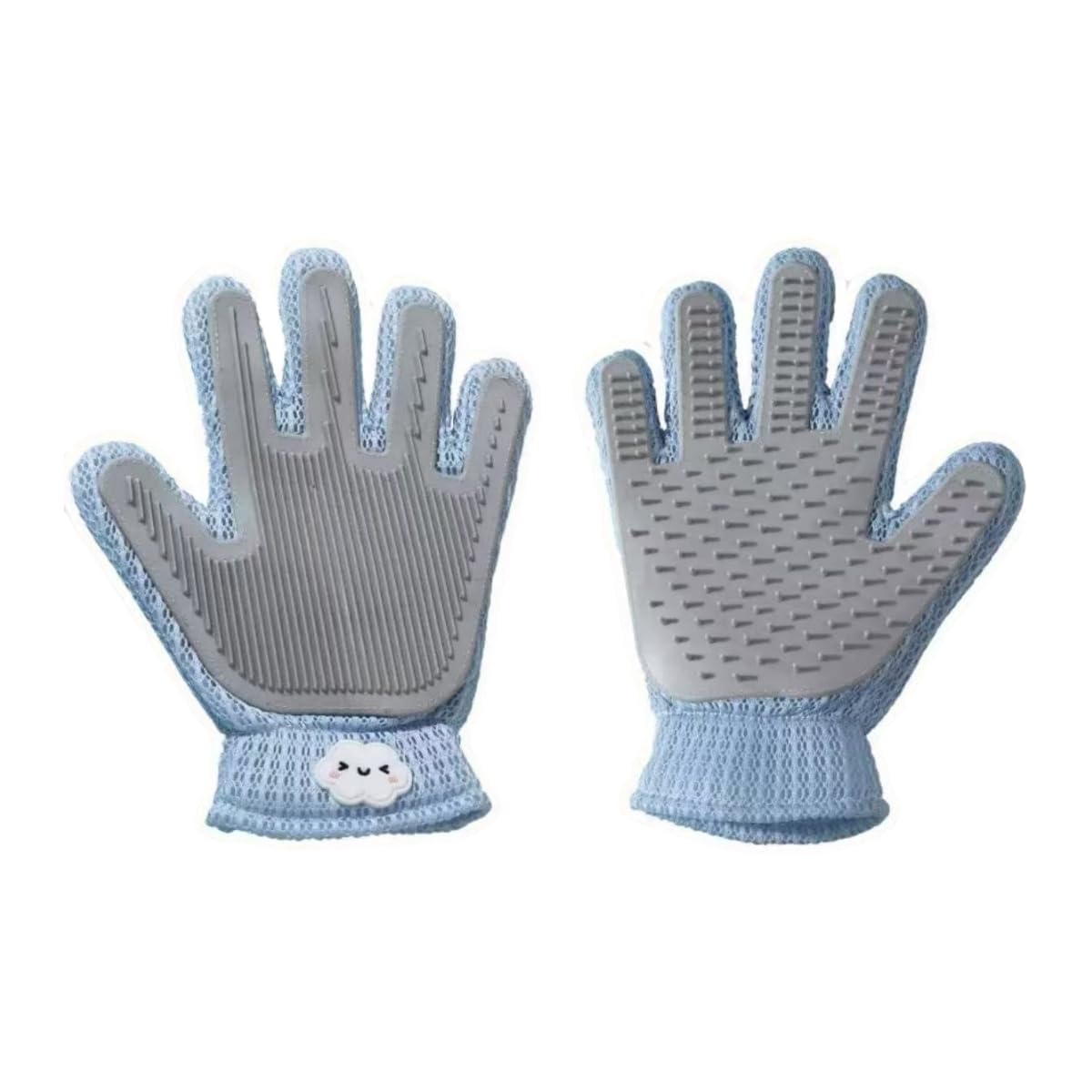 猫 ブラッシング グローブ 右手用 ペット グルーミング手袋 抜け毛取り 猫の毛取り ブラッシング 手袋 両面使用可能 ノンフライ設計 ソファー カーペット 家具用 厚手防咬仕様 ブラシ 手袋 長毛猫 短毛猫 犬 対応 お手入れ簡単 ストレスフリー マッサージ効果 ブルー