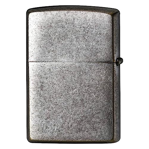 Encendedor Zippo metálico vintage plateado miniatura 2