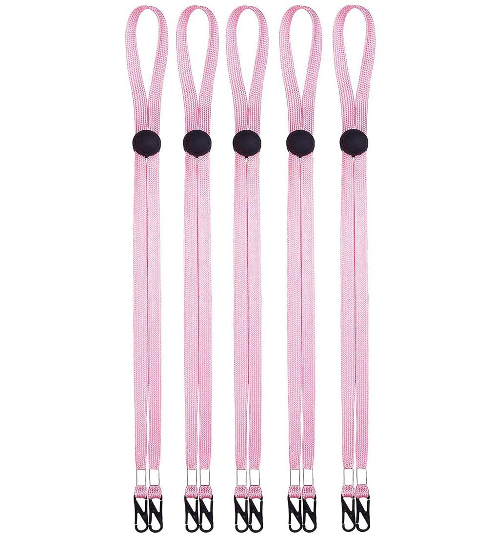Glitz 5Pcs Mask Lanyard Length Adjustable Mask Strap Extender Convenient Mask Holder Hanger Accessories for Men Women Children for No Touch Tool