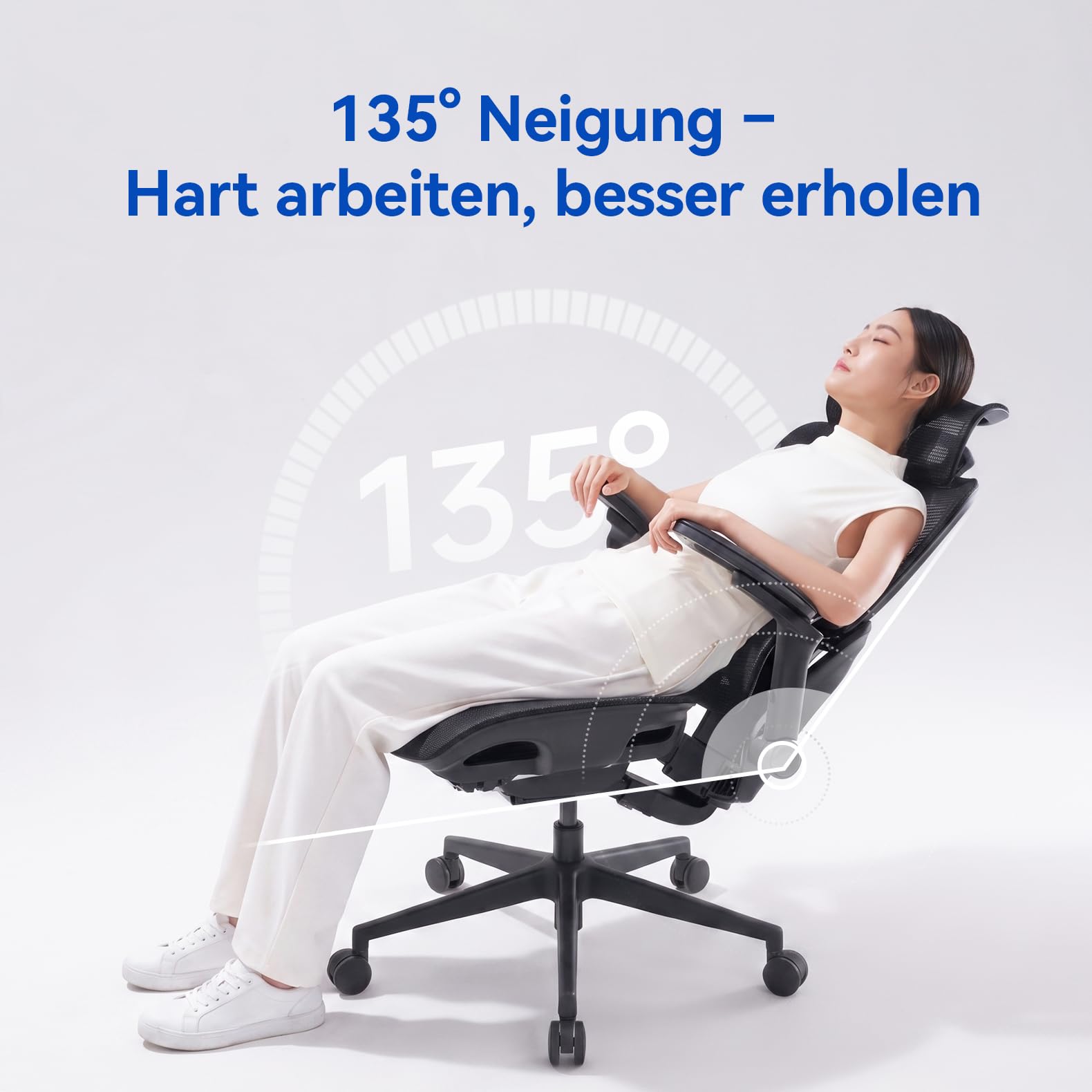 SIHOO B300 Pro Bürostuhl Ergonomisch, Stuhl mit Adaptive Lendenwirbelstütze