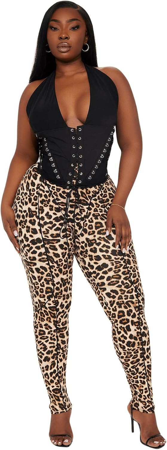Leopard Legging for Women High Waisted Stretchy Cheetah Print Legging Tummy Control Butter Lift Legging for Women - Image 5