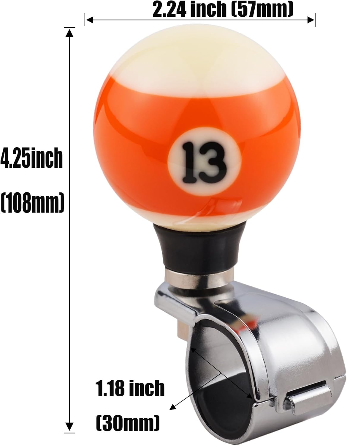 Number 13 Ball Steering Spinner Knob Wheel Assist Grip Handle Booster for Most Agricultural Tractors Forklifts Lawn Mowers
