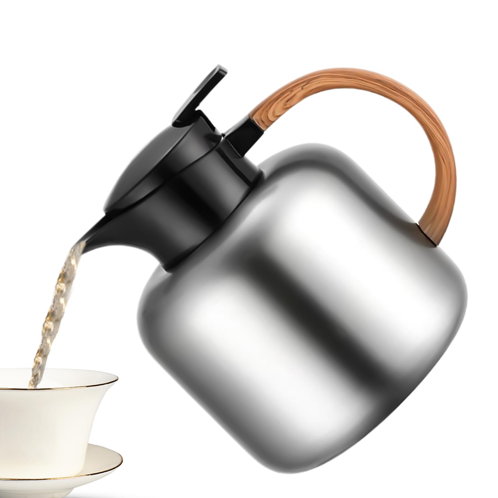 Jarra De Agua 2L Aislamiento Al Vacío | Jarra Térmica De Café Para Bebidas Calientes Para Jugo, Té, Chocolate, Hogar, Oficina, , Restaurante,