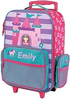 Vista 2 de Stephen Joseph Equipaje para niños, equipaje de mano personalizado, bolsa de viaje de princesa, bolsa con ruedas con nombre personalizado, Princesa