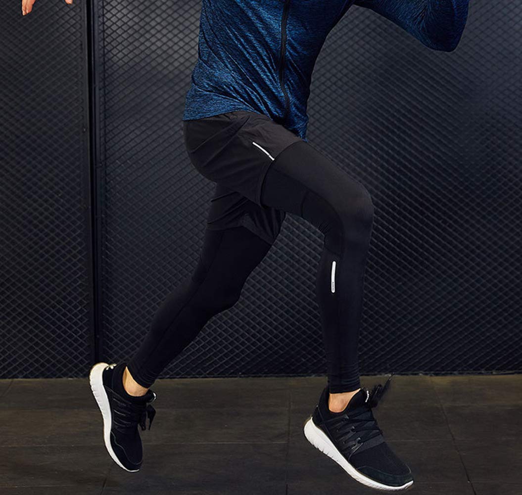 Moda odzież fitness, strój sportowy, czteroczęściowy strój męski, rajstopy sportowe, odzież treningowa, elegancka odzież sportowa, zestaw 2 l