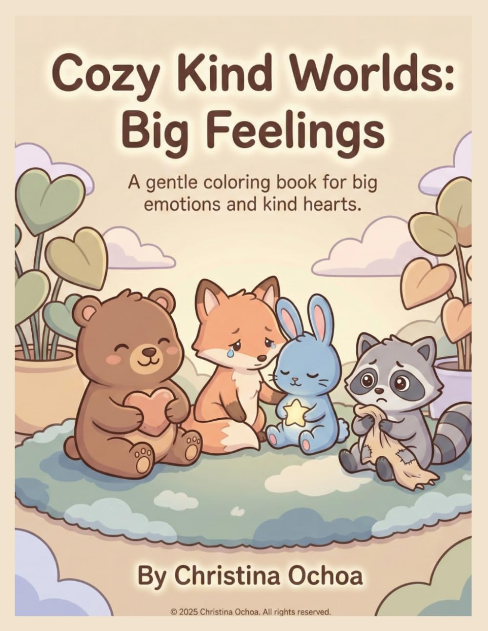 Cozy Kind Worlds: Big Feelings: A Gentle Coloring Book for Big Emotions