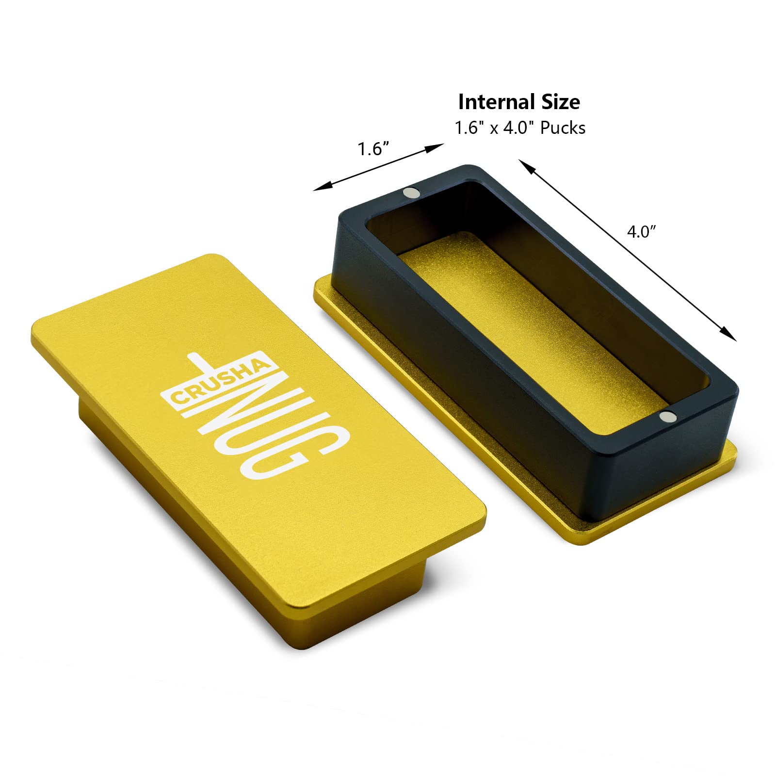 Moule Pré-pressé 5,1 X 10,2 Cm, Conçu Pour Faire Des Copeaux Rectangulaires, Moule Prépresse Rectangulaire Doré De Qualité Supérieure, Fabriqué En Aluminium Anodisé De Qualité Alimentaire