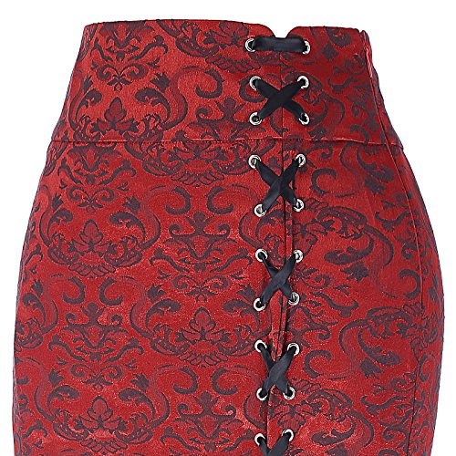 Belle Poque Women Victorian Long Mermaid Fishtail Vintage Skirt Steampunk Corset Dress Size 18 BP0204-2 steampunk buy now online Belle Poque Women Victorian Long Mermaid Fishtail Vintage Skirt Steampunk Corset Dress Size 18 BP0204-2 steampunk buy now online