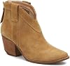 Matisse Footwear Arrow, Western Suede Bootie With Almond Toe, Tapered Heel, 2.75 Heel Height, Medium Width, CamelLight Brown