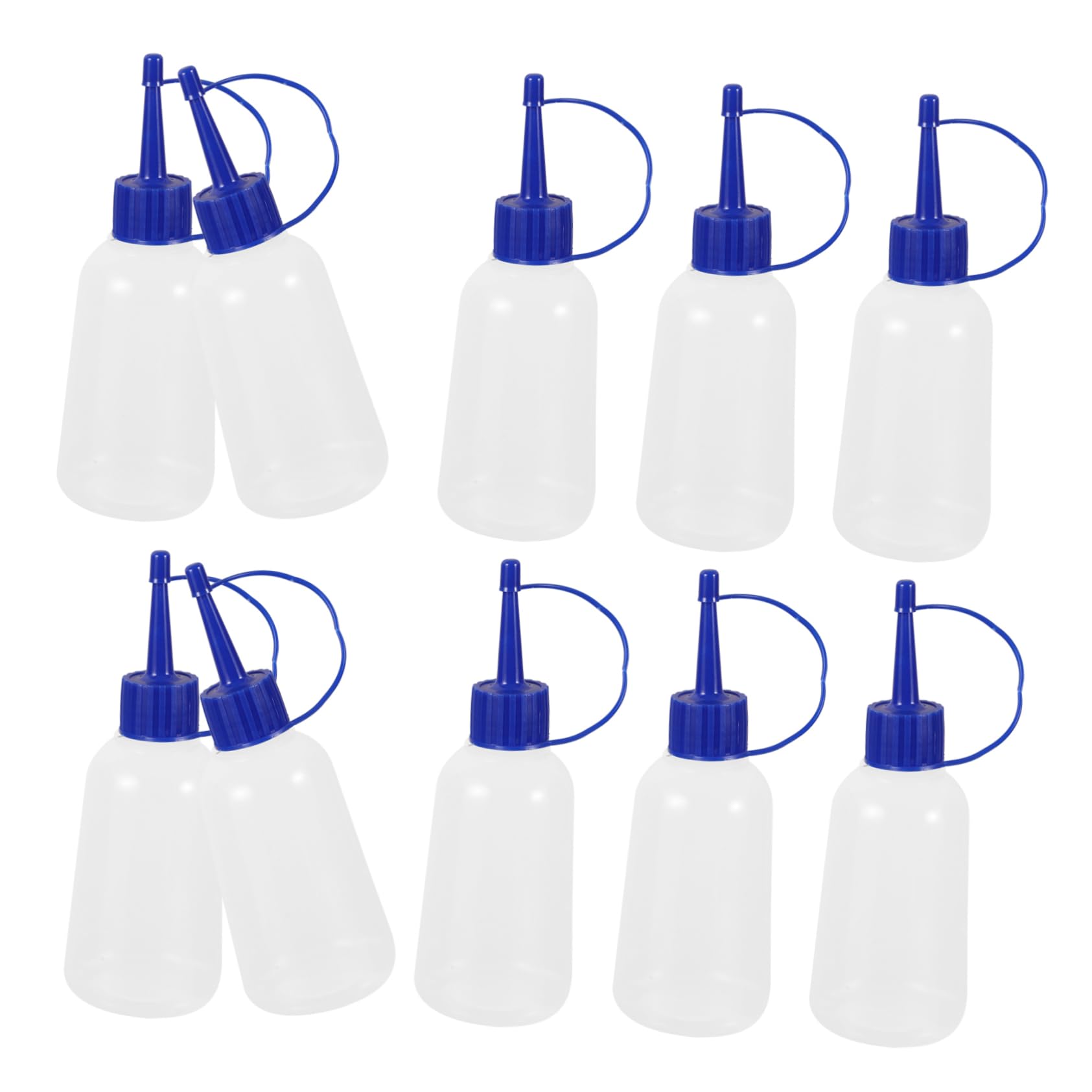 4 Ensembles Bouteilles Applicatrices Avec Bouchons Pour Colle Huile Flacons Squeeze Pour Bricolage 10 Pièces * 4