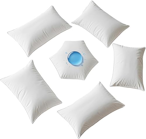 Paquete de 4 protectores de almohada impermeables con cremallera, a prueba de polvo, a prueba de humedad, a prueba de sudor, suave y acogedor, color