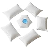 Waterproof Pillow Protectors with Zipper 1 Pack Dust Proof Moisture Proof Sweat Proof Pillow Case Cover Protector Soft Cozy White Standard Size 20x26 Inches