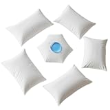 Waterproof Pillow Protectors with Zipper 1 Pack Dust Proof Moisture Proof Sweat Proof Pillow Case Cover Protector Soft Cozy White Standard Size 20x26 Inches