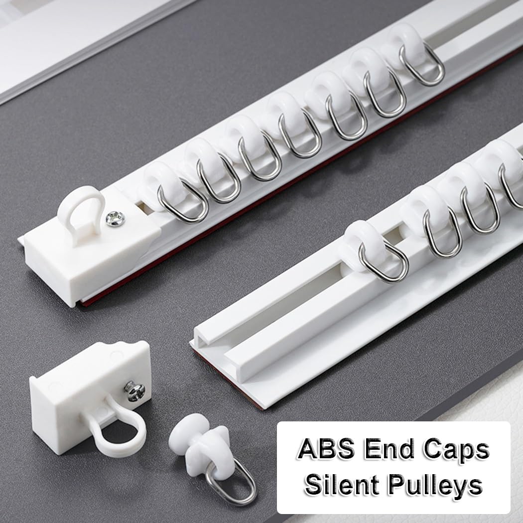 Selbstklebende Vorhangschiene 80cm - Ohne Bohren Für Decke Und Wand