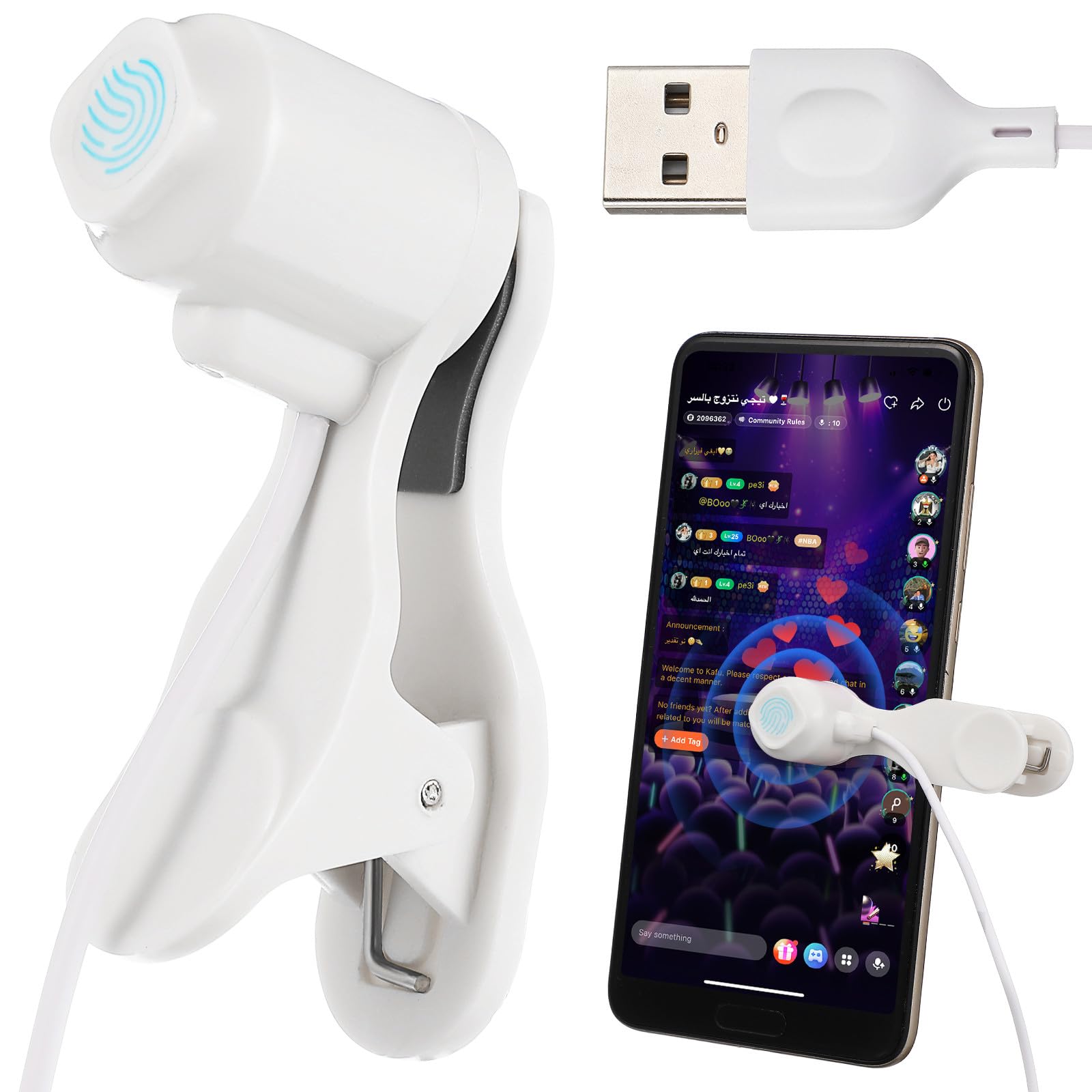 Disparador de pantalla automático con velocidad ajustable y cable USB 8