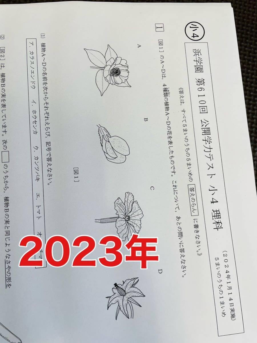 浜学園 最新版 公開学力テスト 小4 2022年度 2023年 4科目ー｜本・雑誌 