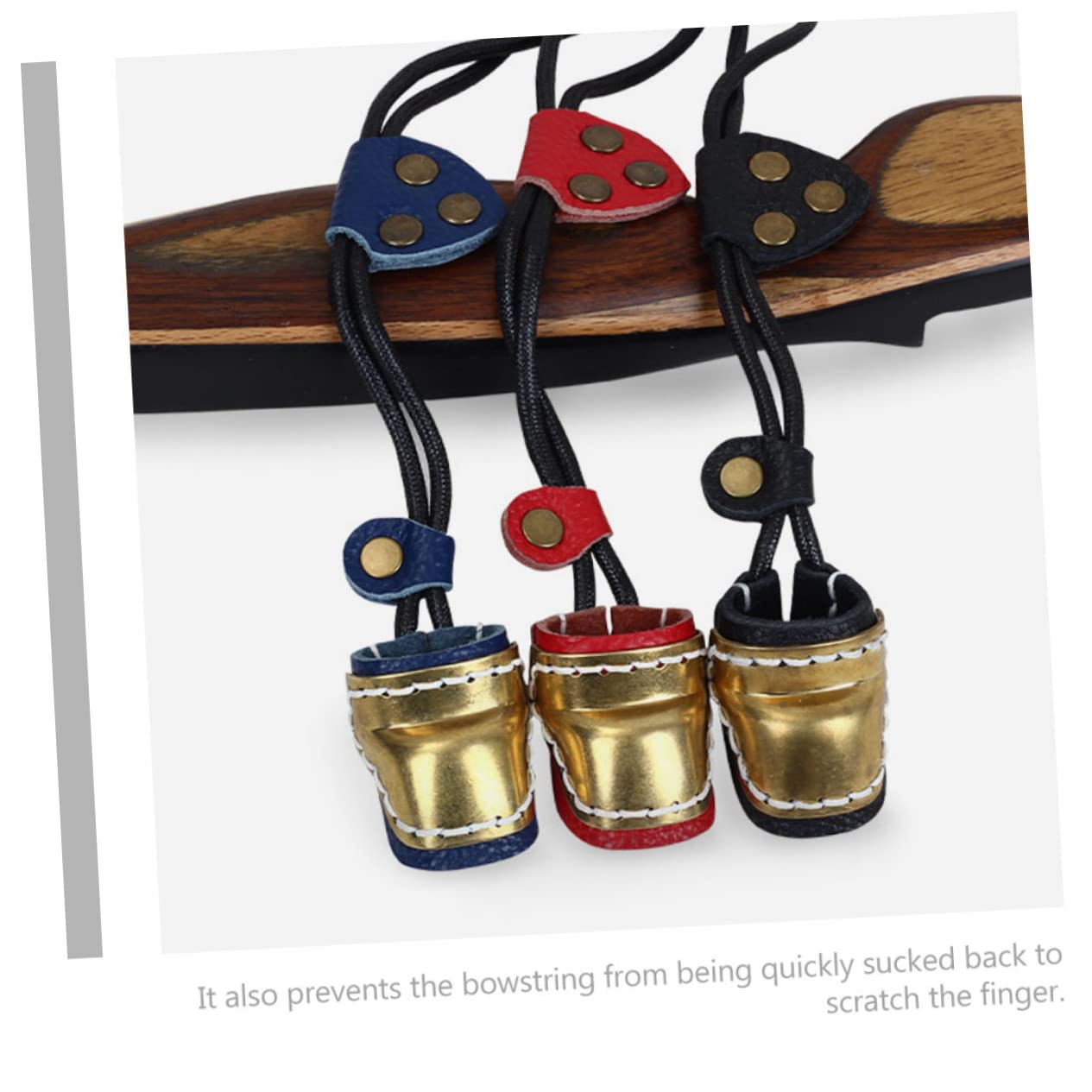 BESPORTBLE 4pcs Archery Finger Tfor Archery Bowstring Finger Guard Thumb Ring Hunting Catapult Protector Thumb Protector Made for Professional Use