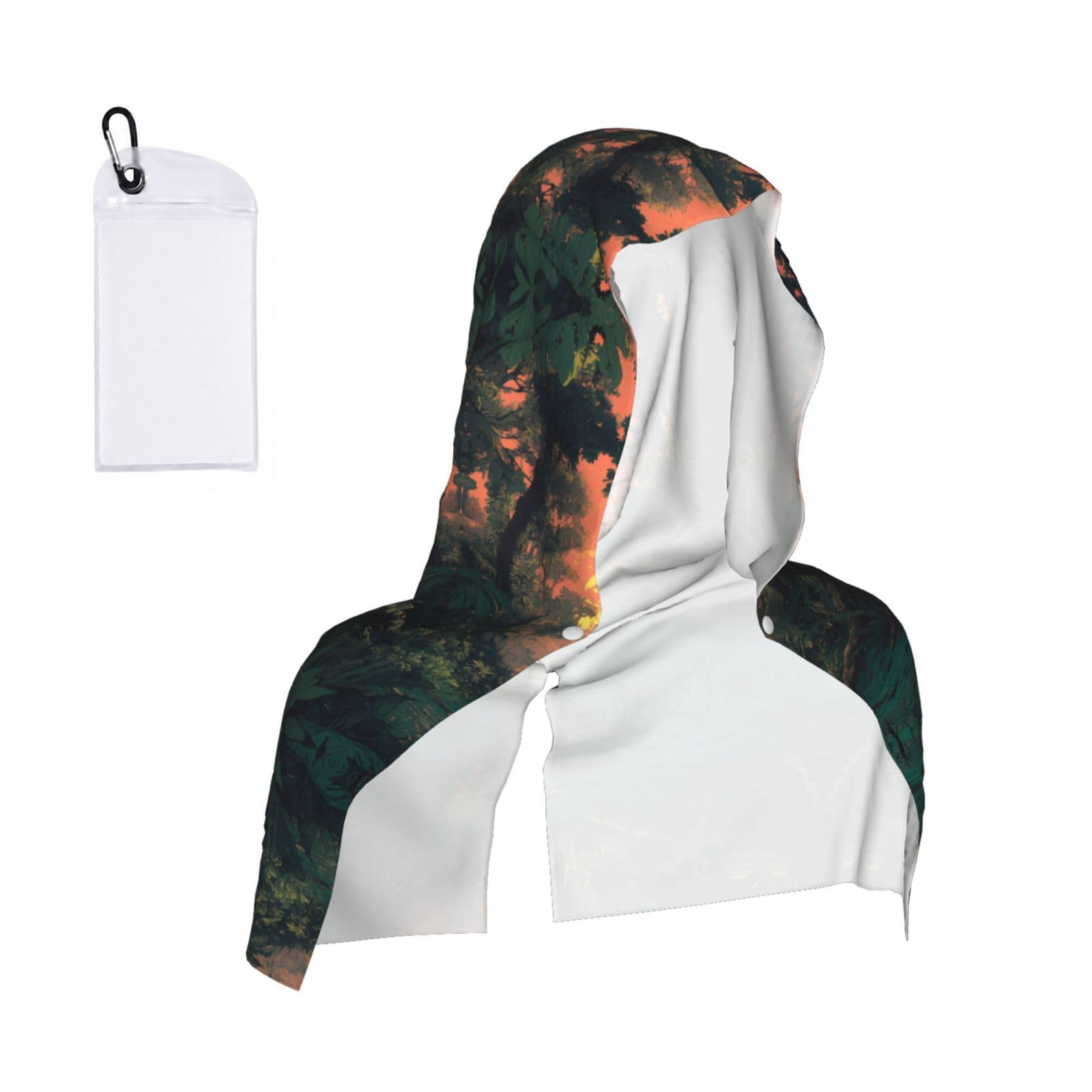MLTRFGJ Jungle Print Cool Hooded Towels And Keep Them Cool For Several Hours.