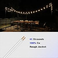 Vista 5 de SPT-2 18/2 Cable de cobre para iluminación de paisaje de bajo voltaje, 500 pies, blanco, calibre 18, 2 conductores, entierro directo al aire libre