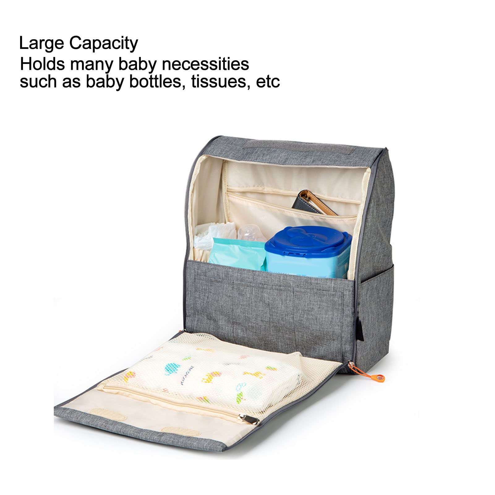 Borsa per pannolini Grande capacit Elegante unisex multifunzionale in polie