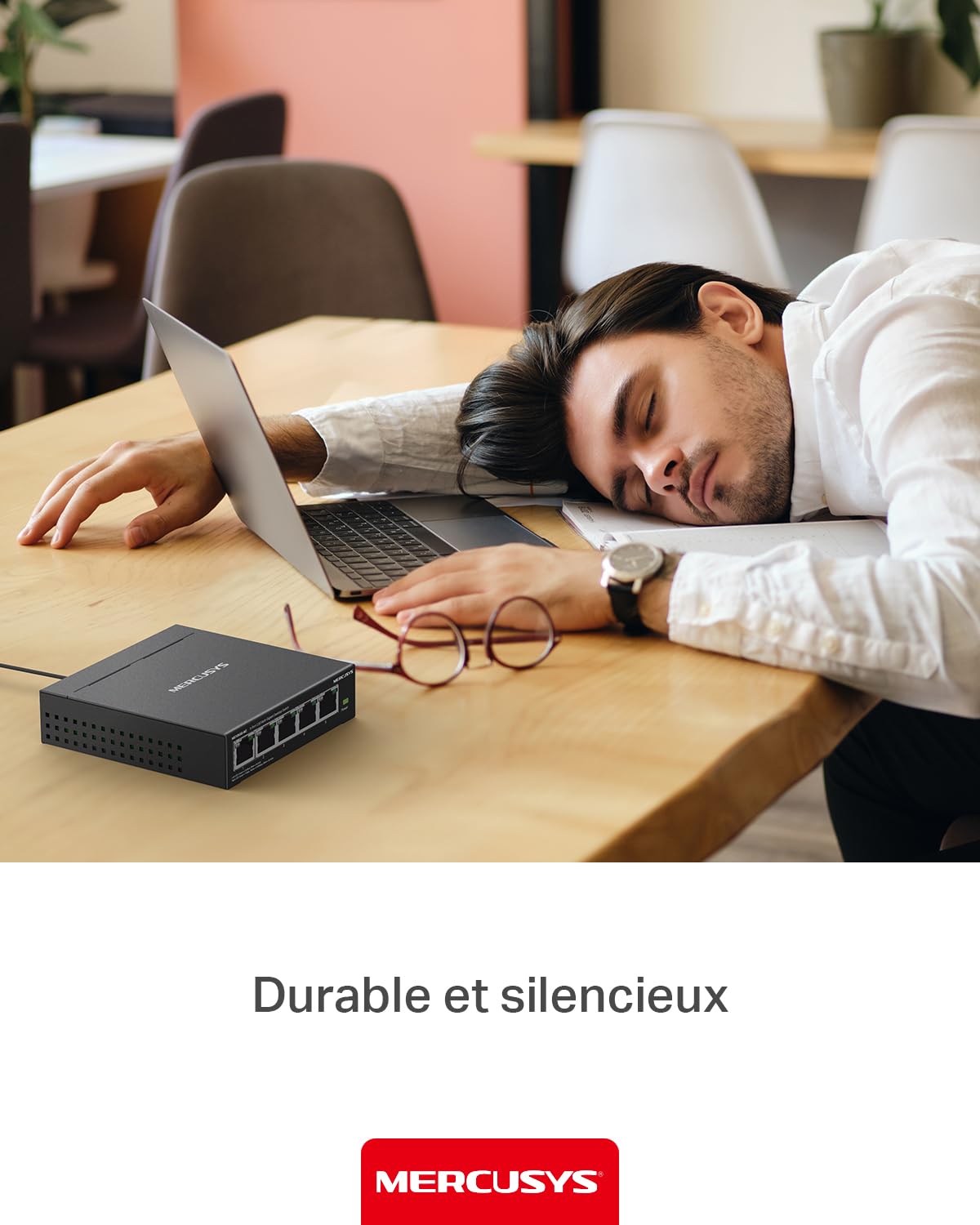Mercusys MS105GS-M2 Switch 2.5 Gigabit 5 Ports 2.5Gbps, Ethernet, RJ45, Metal Case, Plug and Play, 2.5G NAS, 2.5G Server, Gaming Computer, 4K Video