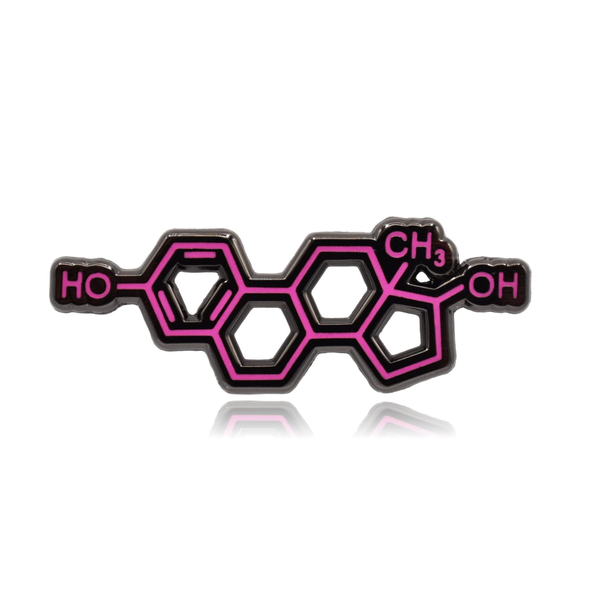 Clayton Jewelry LabsEstrogen Molecule Hard Enamel Pin