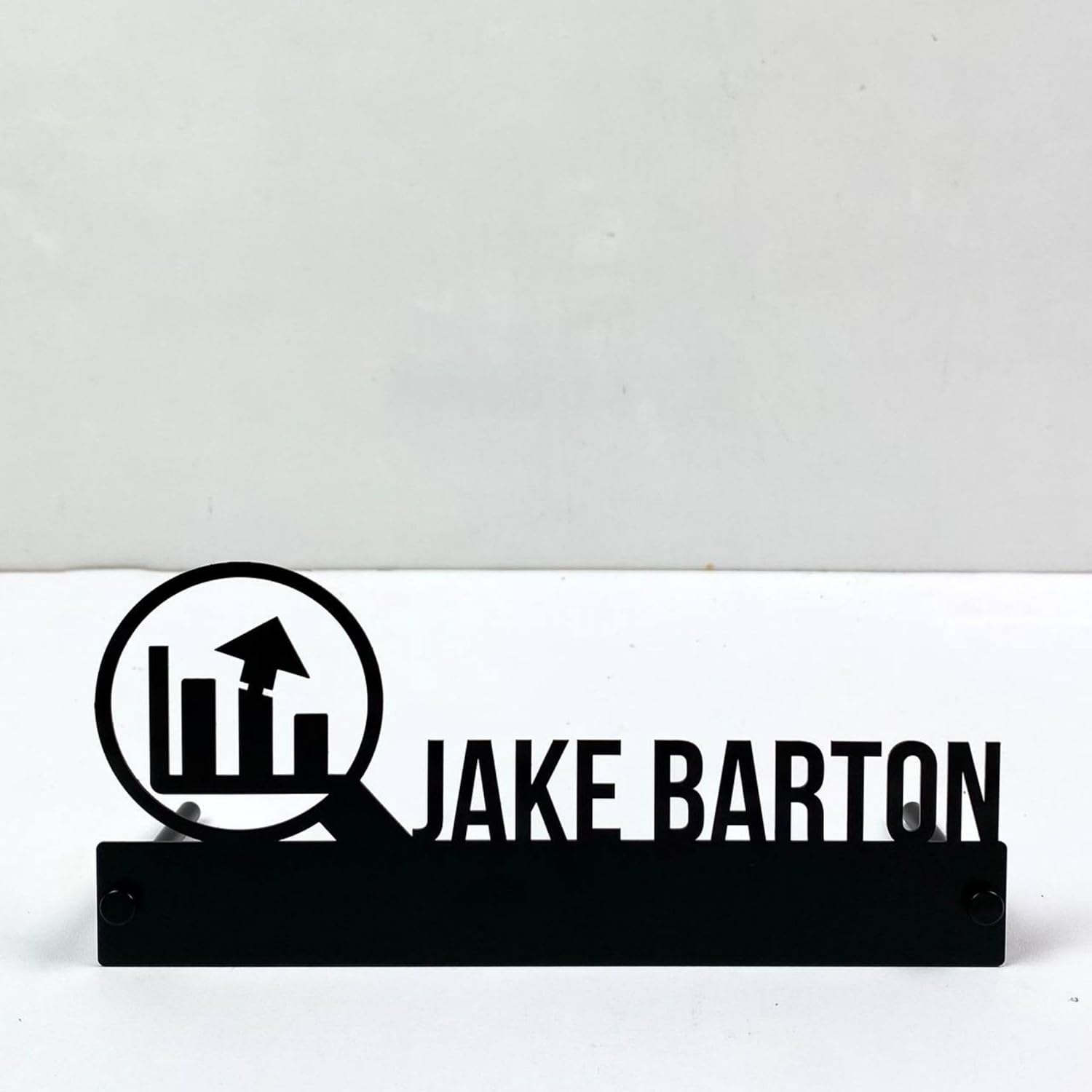 Personalized Engraved Metal And Wood Desk Name Plate, Custom Plaque With Dinosaur Design, Office Nameplate, Professional Decor, Gifts For Dino Lovers, Kids, Christmas