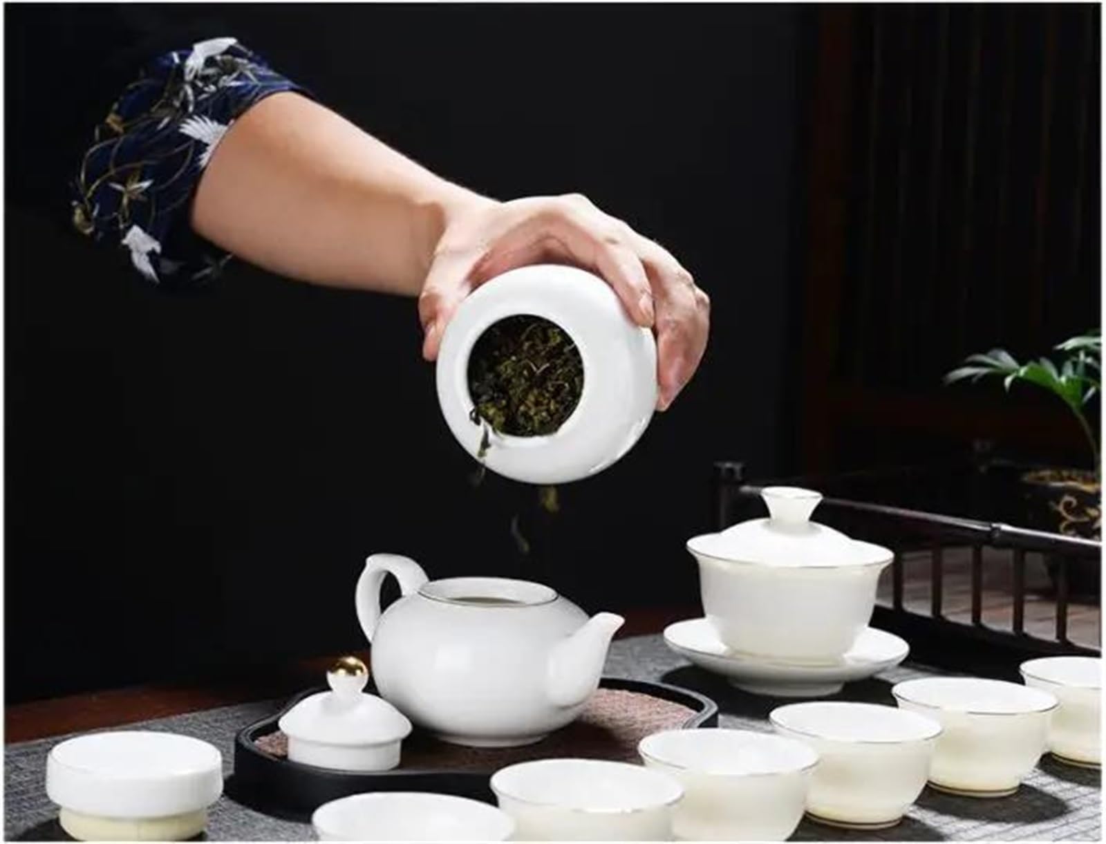 Zestaw do herbaty popołudniowej, zestaw do herbaty Kung Fu, chiński zestaw do herbaty, zestaw do herbaty popołudniowej, ceramiczny zestaw do herbaty, domowy dzbanek do herbaty z filtrem, czajnik, na