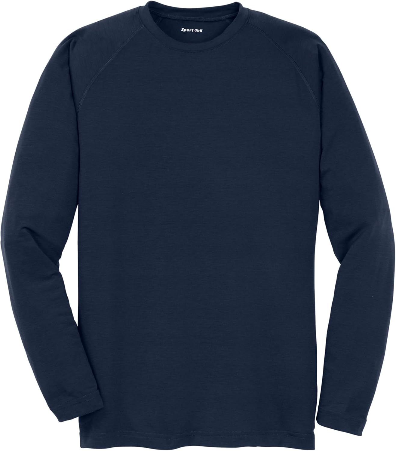 SPORT-TEK Unisex Long Sleeve Ultimate Performance Crew | Athletic Fit Gym Top for Men & Women, Lightweight Workout Clothing