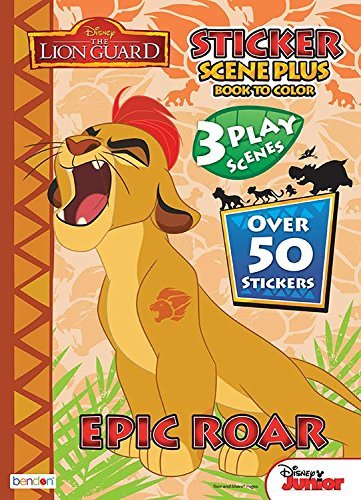 The Lion Guard Book to Color with 50 Stickers, 3 Sticker Scenes and 24ct Crayola Crayons